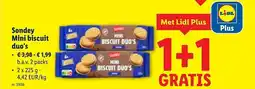 Lidl Sondey Mini biscuit duo's aanbieding
