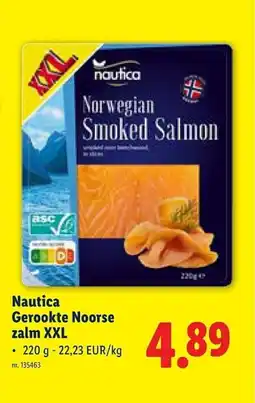 Lidl Nautica Gerookte Noorse zalm XXL aanbieding