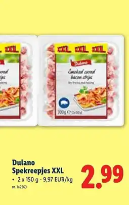 Lidl Dulano Spekreepjes XXL aanbieding