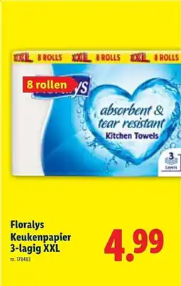 Lidl Floralys Keukenpapier XXL aanbieding