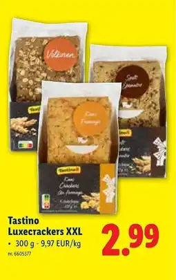 Lidl Tastino Luxecrackers XXL aanbieding