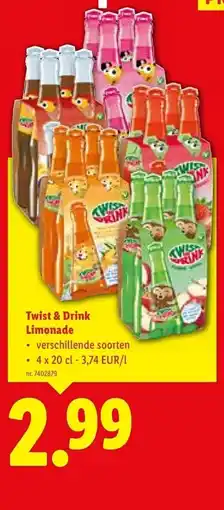 Lidl Twist & Drink Limonade aanbieding