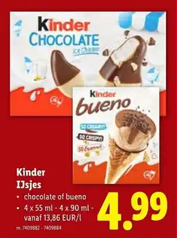 Lidl Kinder IJsjes aanbieding