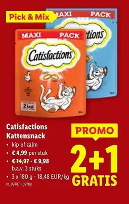 Lidl Catisfactions kattensnack aanbieding