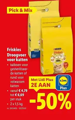 Lidl Friskies Droogvoer voor katten aanbieding
