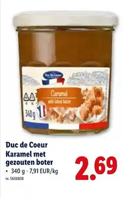 Lidl Duc de coeur karamel met gezouten boter aanbieding