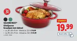 Lidl Silvercrest gietijzeren braadpan met deksel aanbieding