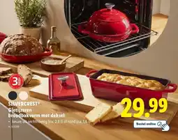 Lidl Silvercrest gietijzeren broodbakvorm met deksel aanbieding