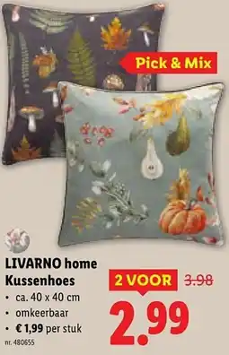 Lidl LIVARNO home Kussenhoes aanbieding