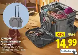 Lidl TOPMOVE Naaimachinetrolley of opbergtas aanbieding