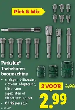 Lidl Parkside Toebehoren boormachine aanbieding