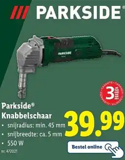 Lidl Parkside Knabbelschaar aanbieding