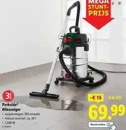 Lidl Parkside Alleszuiger aanbieding