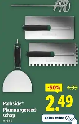 Lidl Parkside Plamuurgereedschap aanbieding