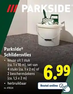 Lidl Parkside Schildersvlies aanbieding