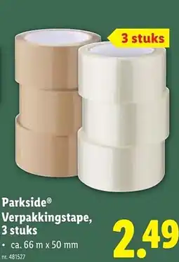 Lidl Parkside Verpakkingstape, 3 stuks aanbieding