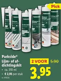 Lidl Parkside Lijm of afdichtingskit aanbieding