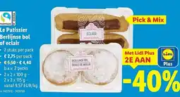 Lidl Le Patissier Berlijnse bol of eclair aanbieding