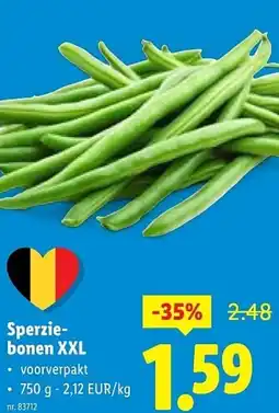 Lidl Sperziebonen XXL aanbieding