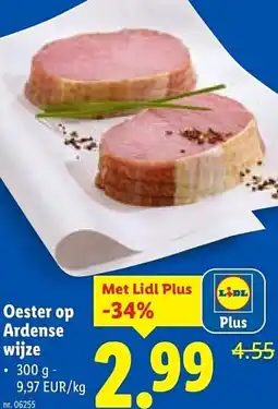 Lidl Oester op Ardense wijze aanbieding