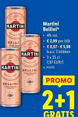 Lidl Martini Bellini aanbieding
