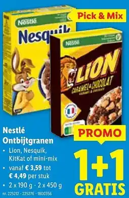 Lidl Nestlé Ontbijtgranen aanbieding