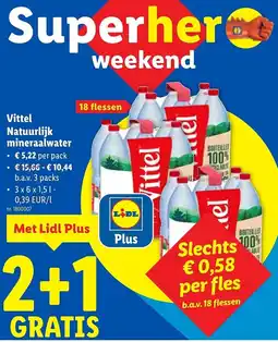 Lidl Vittel Natuurlijk mineraalwater aanbieding