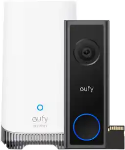 Coolblue Eufy Video Doorbell C31 + SD kaart + HomeBase 3 aanbieding