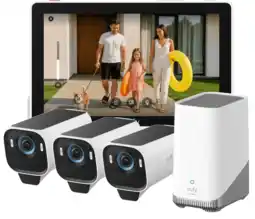 Coolblue EufyCam S3 Pro Lot de 3 + Smart Display E10 aanbieding