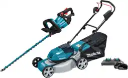 Coolblue Makita DLM463PT avec Batterie 5,0 Ah (2x) + Makita DUH602Z (sans Batterie) aanbieding