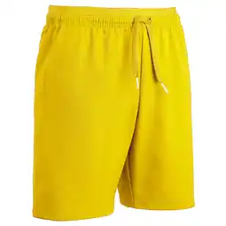 Decathlon Voetbalshort voor kinderen VIRALTO CLUB geel aanbieding