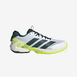 Decathlon Gravel tennisschoenen voor heren Adizero Ubersonic 5 wit groen aanbieding