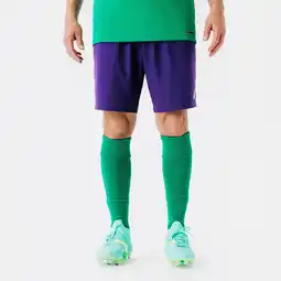 Decathlon Voetbalshort voor volwassenen Viralto Club paars aanbieding