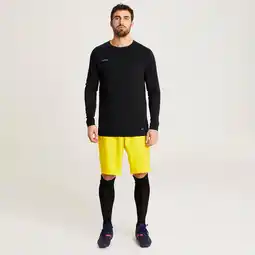 Decathlon Voetbalshort voor volwassenen Viralto Club geel aanbieding