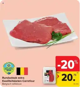 Carrefour Market Rundssteak extra Kwaliteitsketen Carrefour aanbieding