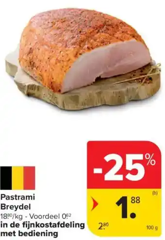 Carrefour Market Pastrami Breydel aanbieding