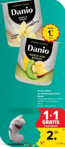 Carrefour Market Grote potten versekaasspecialiteit Danio aanbieding