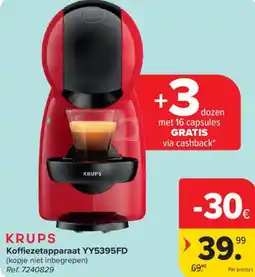 Carrefour Market Koffiezetapparaat YY5395FD aanbieding