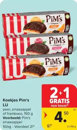Carrefour Market Koekjes Pim's LU aanbieding