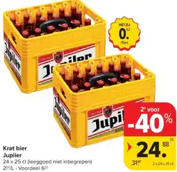 Carrefour Market Krat bier Jupiler aanbieding