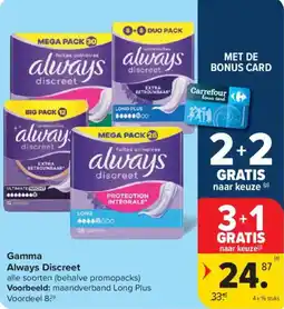 Carrefour Market Gamma Always Discreet aanbieding