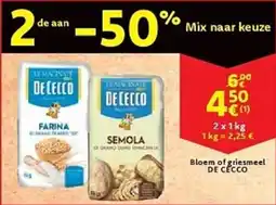 Cora Bloem of griesmeel DE CECCO aanbieding
