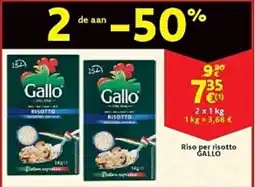 Cora Riso per risotto GALLO aanbieding
