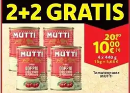 Cora Tomatenpuree MUTTI aanbieding