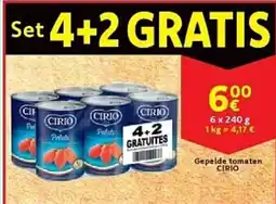 Cora Gepelde tomaten CIRIO aanbieding
