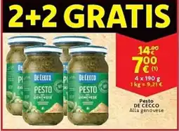 Cora Pesto DE CECCO Alla genovese aanbieding