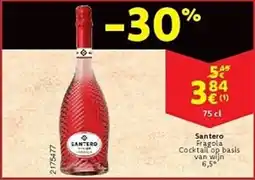Cora Santero Fragola Cocktail op basis van wijn 6,5° aanbieding
