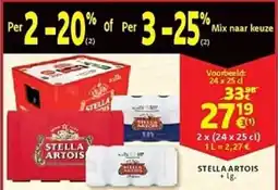 Cora Stella artois aanbieding