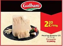 Cora Pecorino Romano 1/8 Galbani aanbieding