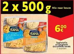 Cora Tagliatelle of spaghetti GIOVANNI RANA aanbieding
